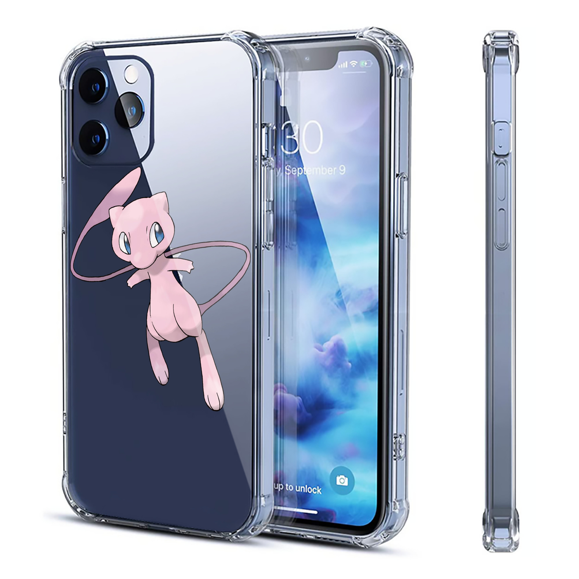 （画像用） ポケットモンスター Pokémon 【iPhone 12シリーズ対応】透明スマホケース（クリアソフトケース）